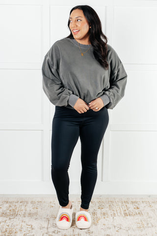 Beyond the Basics Pullover in Ash Black