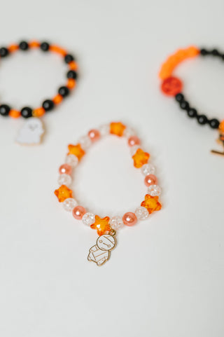 Boo Crew Elastic Beaded Bracelet Stack
