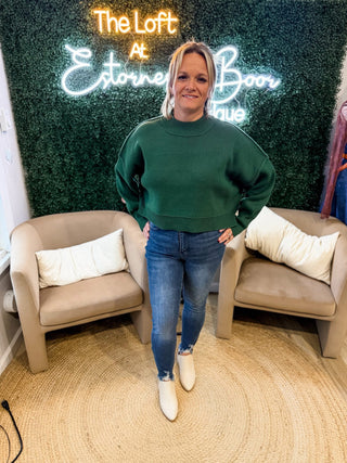 Throwing Kisses Oversized Crop Sweater 3 Colors