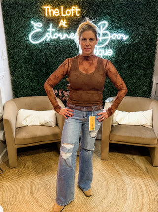 Risen Mia Distressed Wide Leg