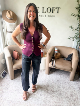 She’s A Legend Plum Vest