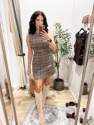 Living The Dream Plaid Dress