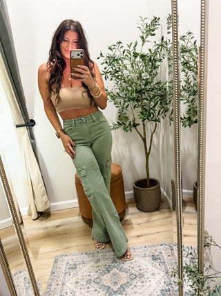Risen Annie High Rise Cargo Jeans