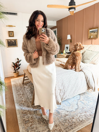 PREORDER Faux Fur Cropped Outerwear