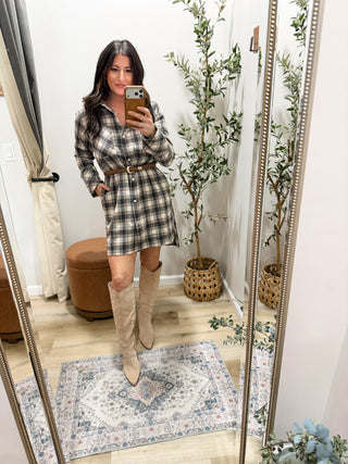 Call You Later Plaid Jacket