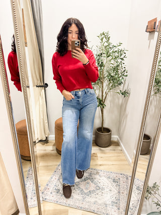 All Day Kind Of Sweater Red