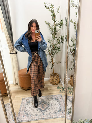 Vintage Washed Denim Tie Jacket