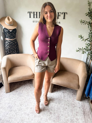 She’s A Legend Plum Vest