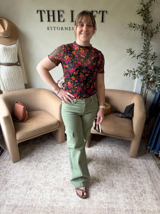 Risen Annie High Rise Cargo Jeans