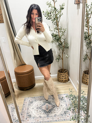 Whiskey Flowing Tall Boots