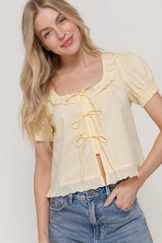 It’s Our Time Eyelet Top