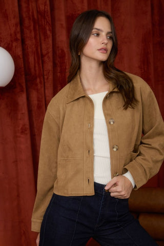 All About Suede Cropped Jacket