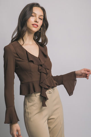 Tell Me What I Want Ruffle Top
