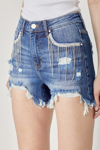 Risen Nashville Nights Rhinestone Shorts