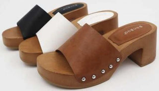 Lisa Chunky Strap Sandals Camel