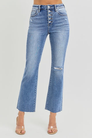 Risen Jeans Tara Button Fly Straight