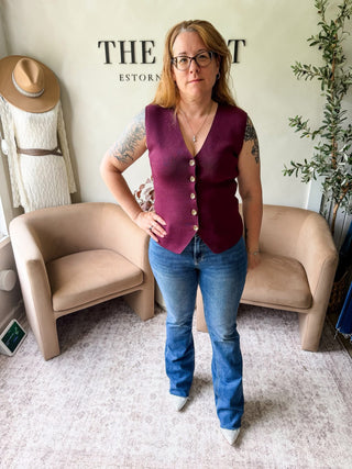 She’s A Legend Plum Vest