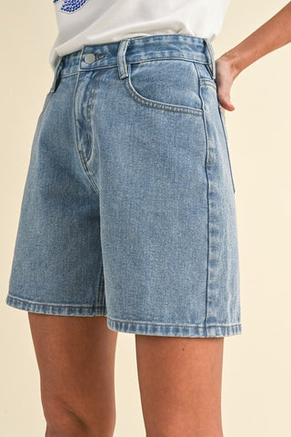 Anniewear High Waist Mom Shorts