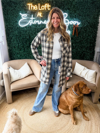 Call You Later Plaid Jacket