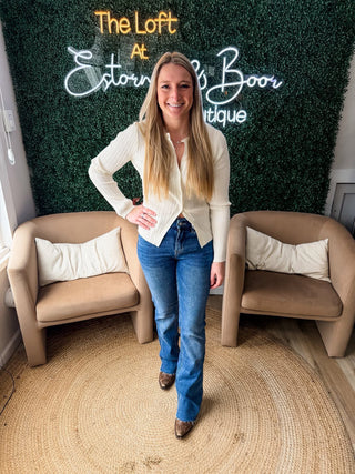 Tell Me Why Textured Button Top