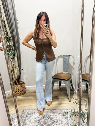 Judy Blue Tummy Control Vintage Wash Side Slit Slim Boot Jeans