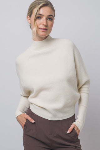 Casual Crush Batwing Sweater Cream