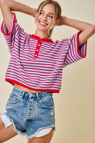 Slow Morning Stripe Top