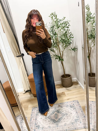 Casual Crush Batwing Sweater Brown