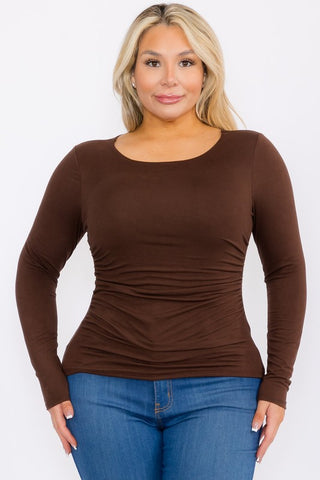 In This Moment Ruched Side Top 2 Colors