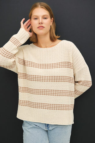 Coffee Shop Oversized Knit Sweater