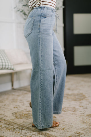 Judy Blue Monica High Waist Palazzo Featherweight with Drawcord