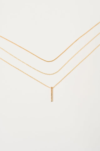 The Signature Set Layered Necklace Set in Gold