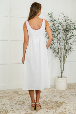 Whispering Petals Scoop Neck Dress