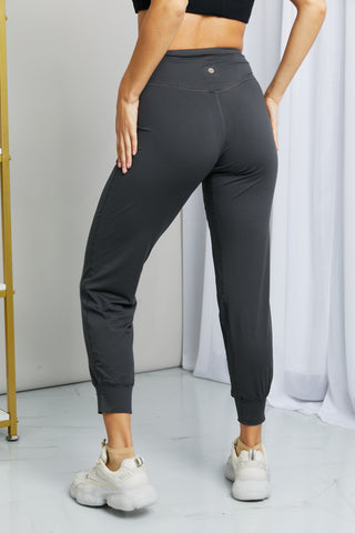 Wide Waistband Cropped Joggers