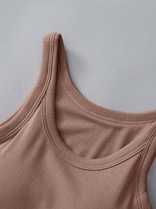 PREORDER Round Neck Tank with Bra