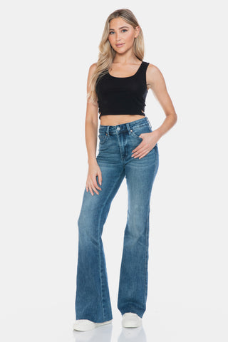 Judy Blue Cut Hem Flare Jeans *TUMMY CONTROL*