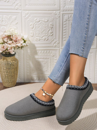 PREORDER Round Toe Platform Slippers