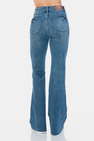 Judy Blue Cut Hem Flare Jeans *TUMMY CONTROL*