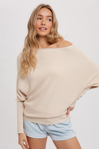 Cozy Days Ahead Dolman Sweater Shell