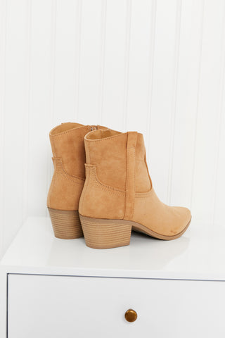 Austin Nights Embroidered Western Booties in Butterscotch