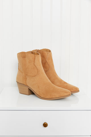 Austin Nights Embroidered Western Booties in Butterscotch