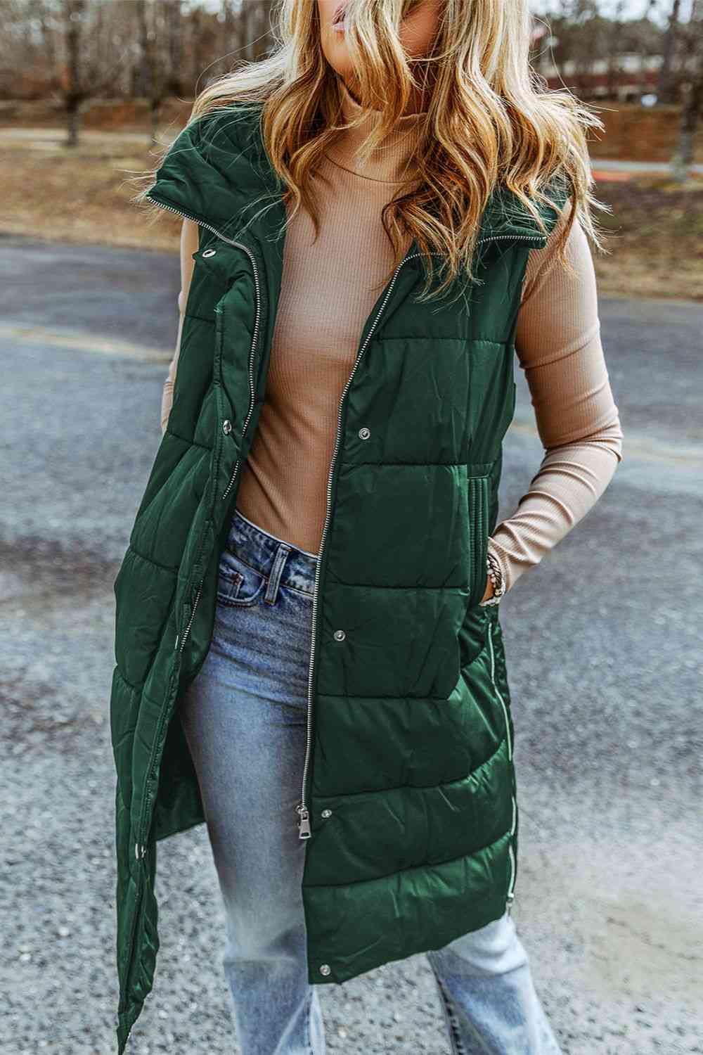LEANI Women's Stand Collar Sleeveless Puffer Jackets Winter Plus Size LEANI Women's Stand Collar Sleeveless Puffer Jackets Winter Plus Size