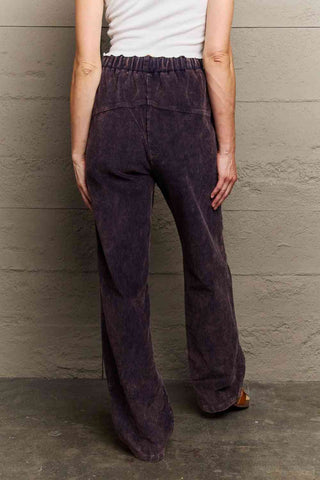 Leap Of Faith Corduroy Straight Fit Pants in Midnight Navy