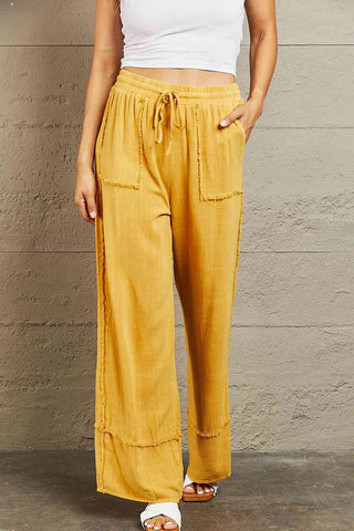 Love Me Mineral Wash Wide Leg Pants