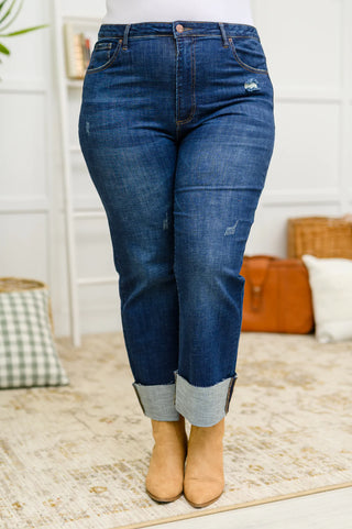 RISEN JEANS Cambridge Mid Rise Straight Leg Jeans