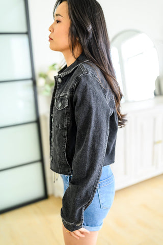 JUDY BLUE Charlie Cropped Denim Jacket