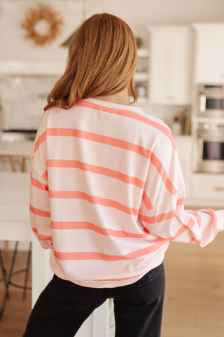 DOORBUSTER Here for the Stripes Long Sleeve Top