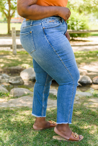 JUDY BLUE Howdy Embroidery Boyfriend Jeans