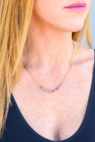 Lavender Moments Beaded Necklace
