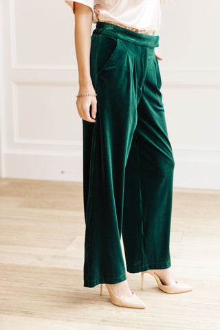 Velvet Elvis Wide Leg Velvet Pants